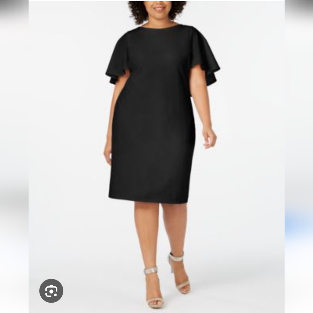 Sheth Capelet Sleeve Dress [8]bnwt